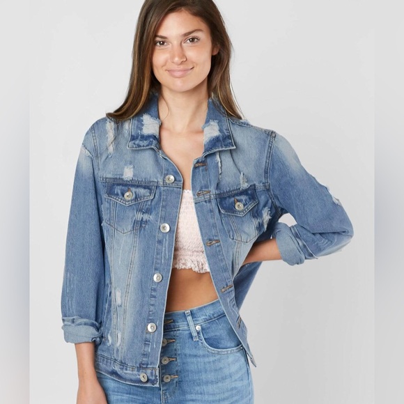 Distressed Denim Jacket - Picture 2 of 7